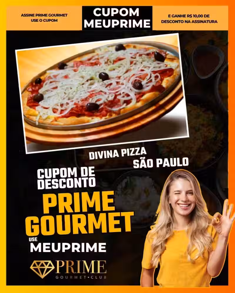 cupom desconto prime gourmet use meu prime divina pizza