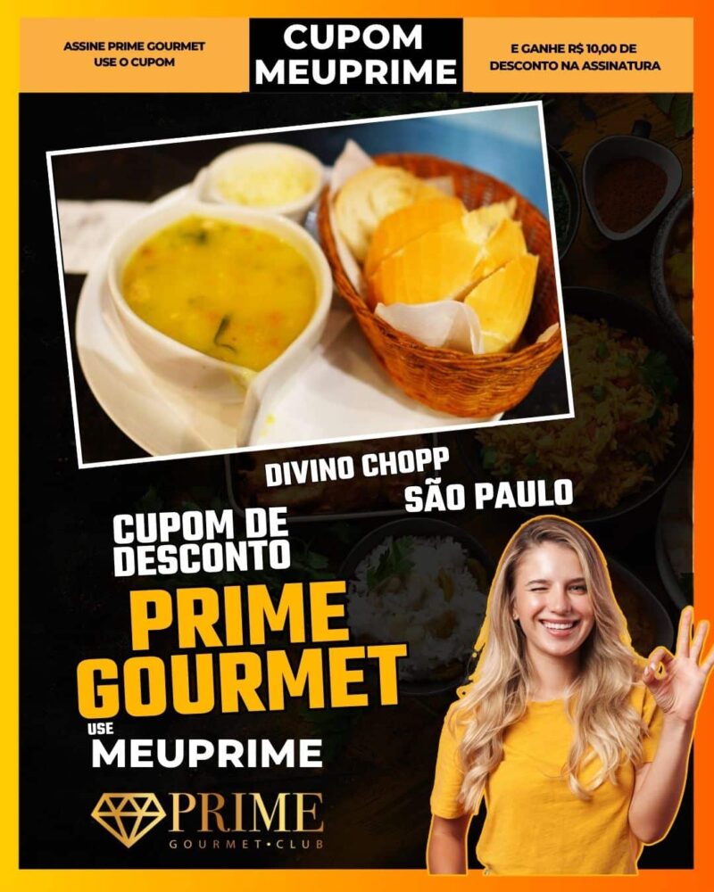 cupom desconto prime gourmet use meu prime divino chopp
