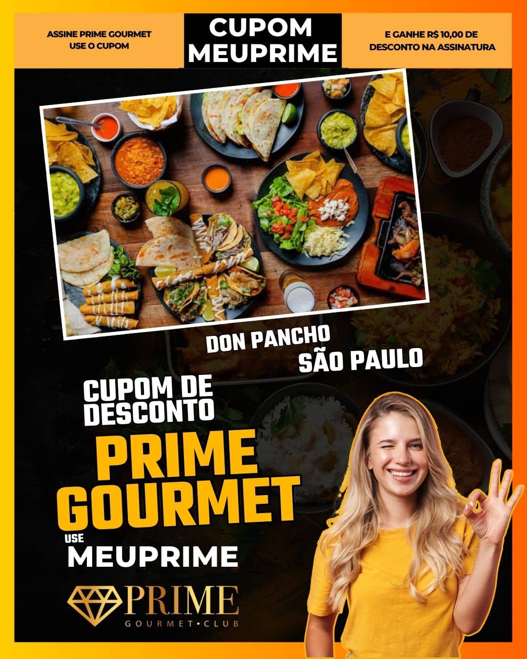 cupom desconto prime gourmet use meu prime don pancho
