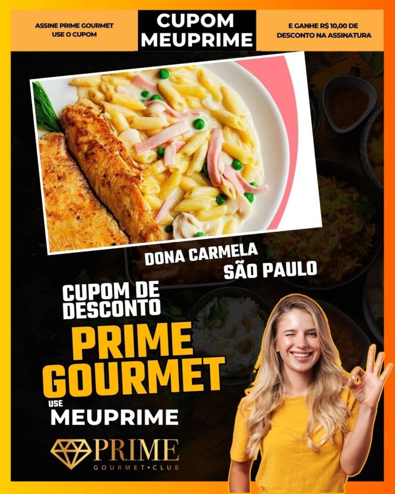 cupom desconto prime gourmet use meu prime dona carmela