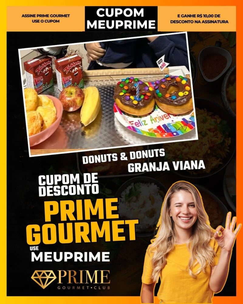 cupom desconto prime gourmet use meu prime donuts & donuts
