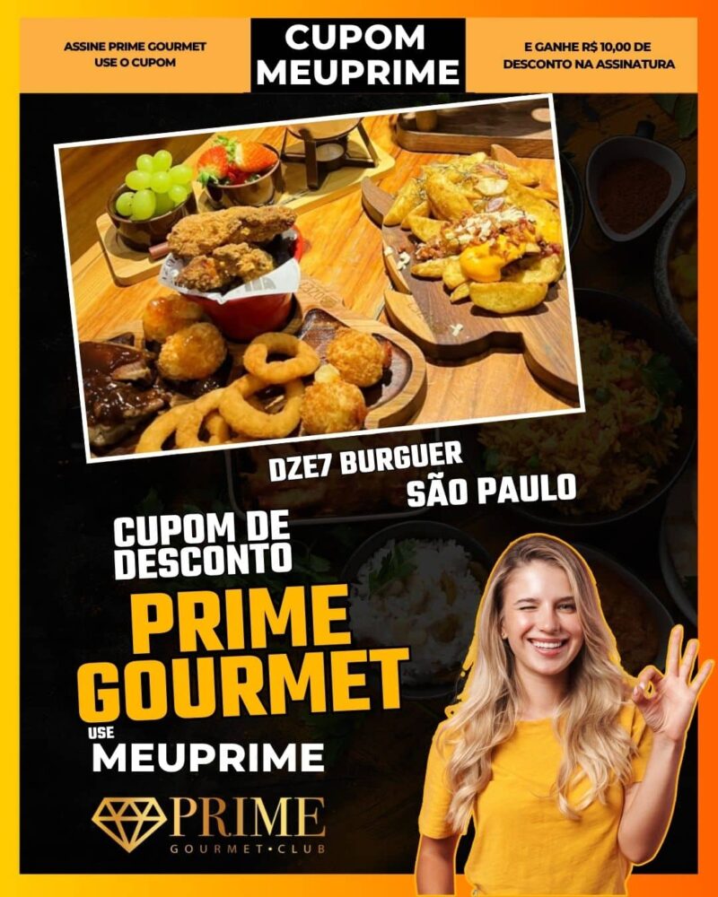 cupom desconto prime gourmet use meu prime dze7 burguer
