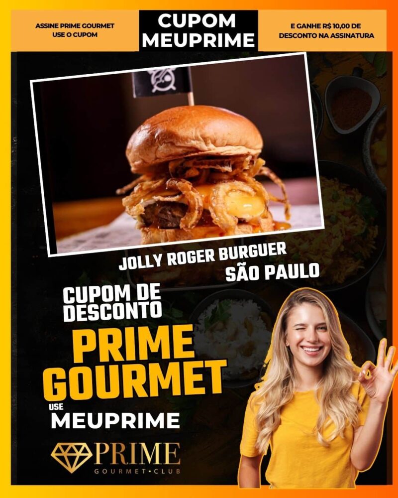 cupom desconto prime gourmet use meu prime jolly roger burguer