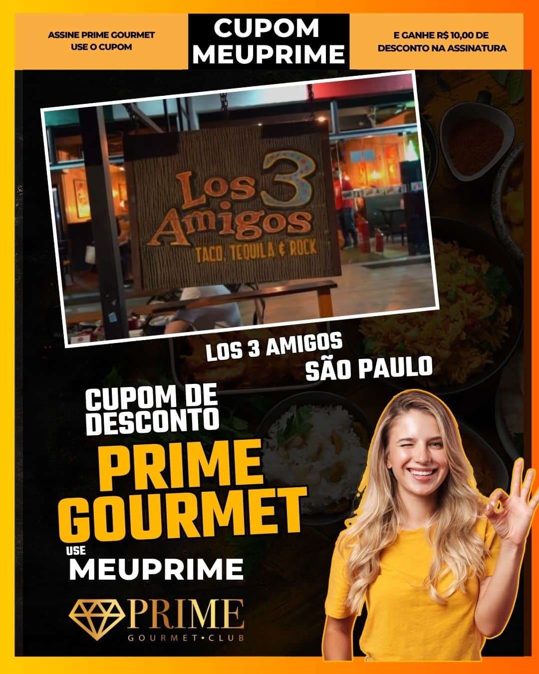 cupom desconto prime gourmet use meu prime los 3 amigos