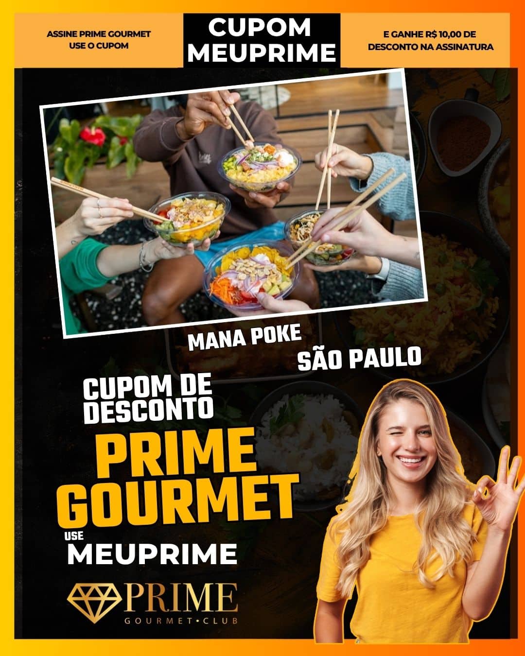 cupom desconto prime gourmet use meu prime mana poke