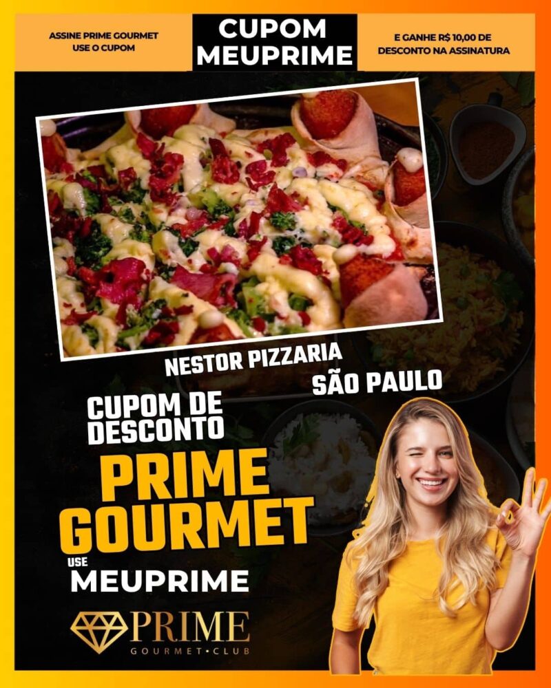 cupom desconto prime gourmet use meu prime nestor pizzaria