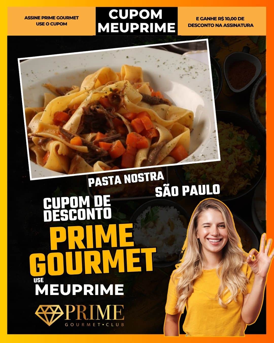 cupom desconto prime gourmet use meu prime pasta nostra