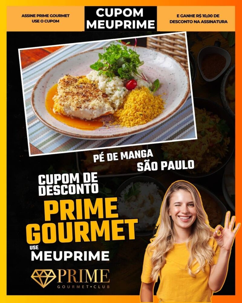 cupom desconto prime gourmet use meu prime pé de manga