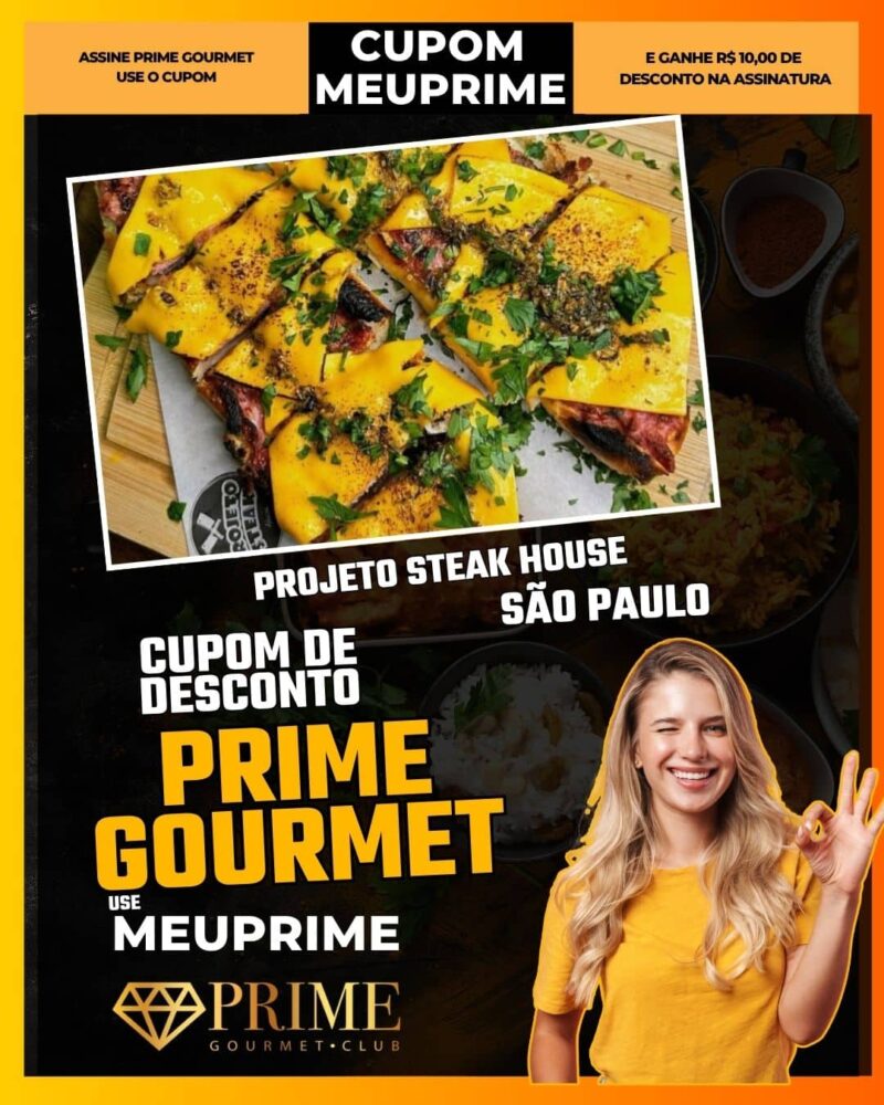 cupom desconto prime gourmet use meu prime projeto steak house