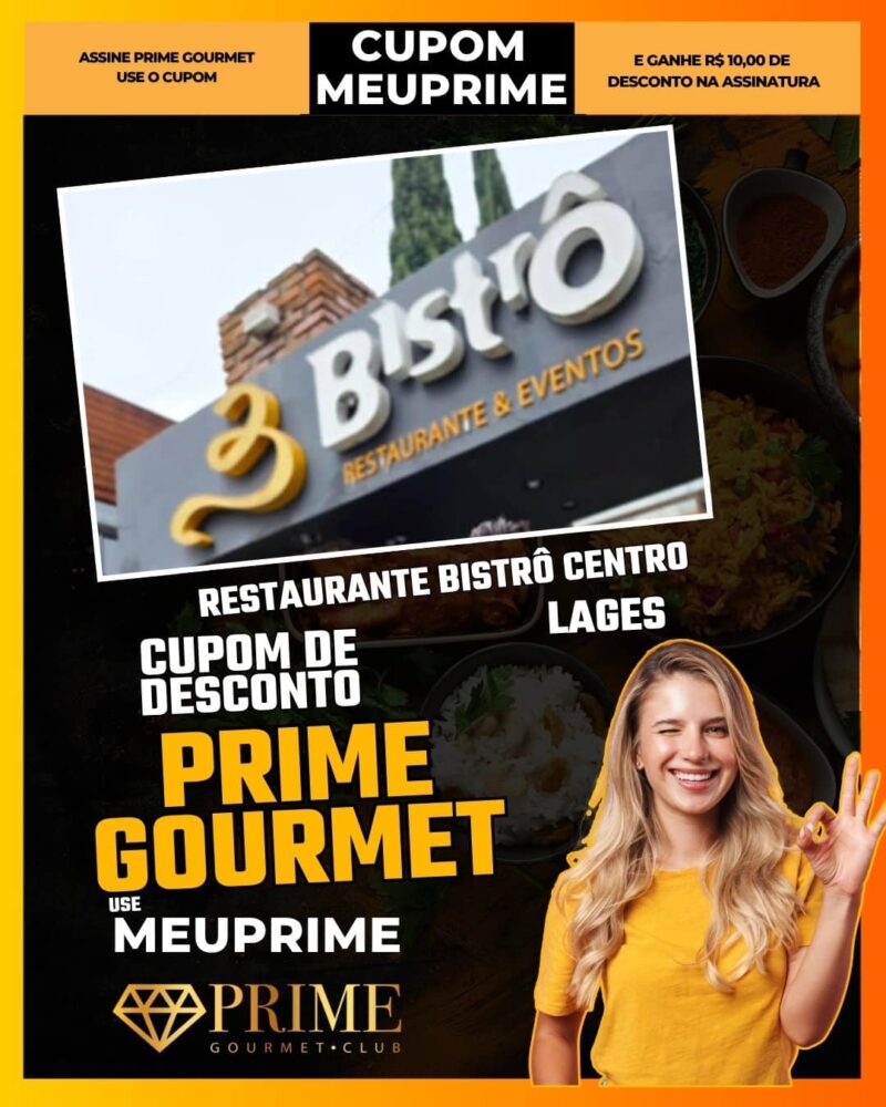 cupom desconto prime gourmet use meu prime restaurante bistrô centro