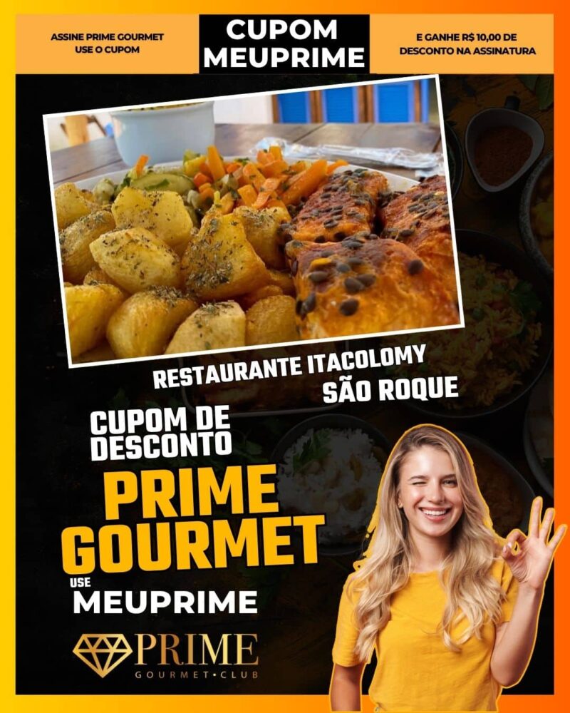 cupom desconto prime gourmet use meu prime restaurante itacolomy