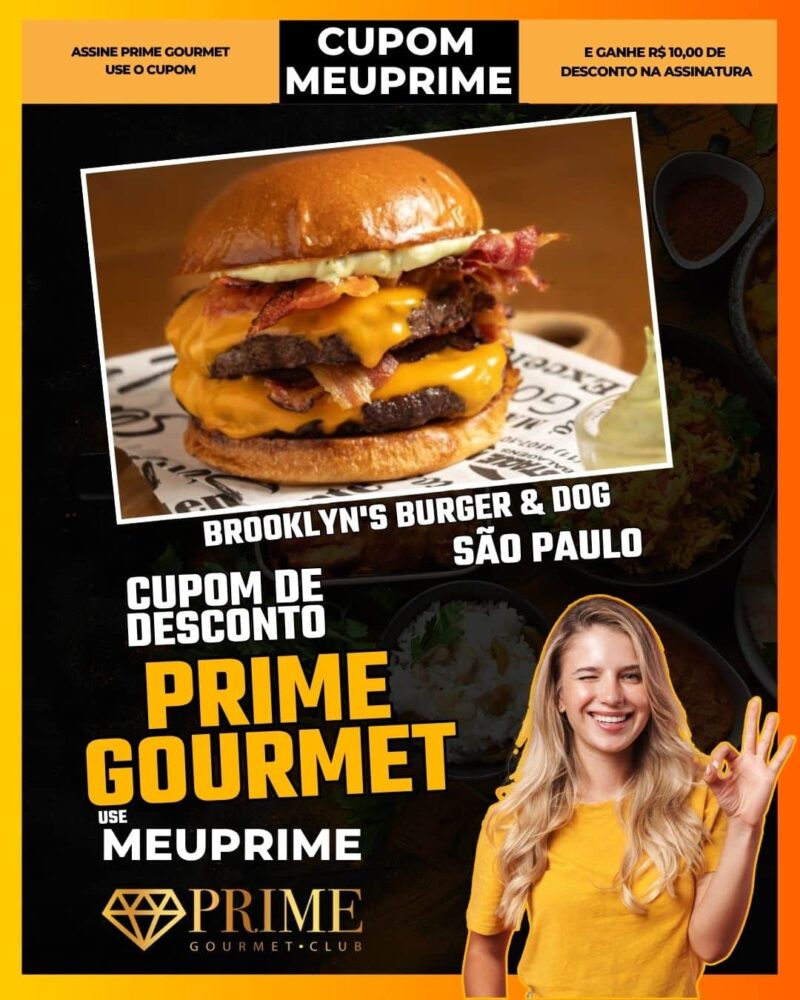 cupom desconto prime gourmet use meu prime sao paulo brooklyn's burger & dog