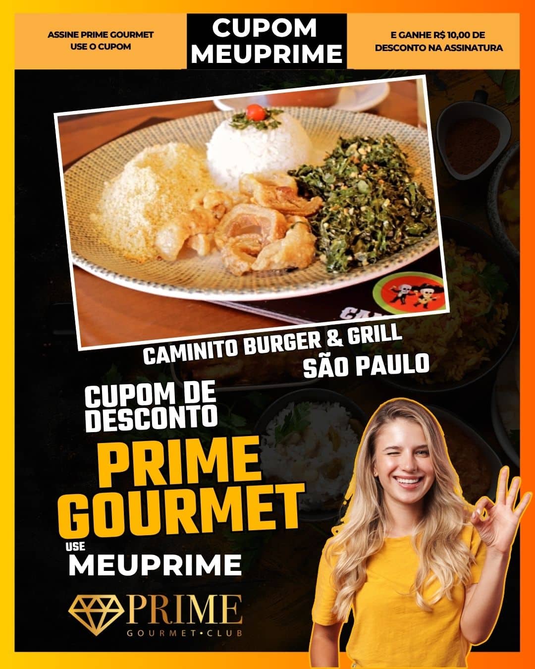 cupom desconto prime gourmet use meu prime sao paulo caminito burger & grill