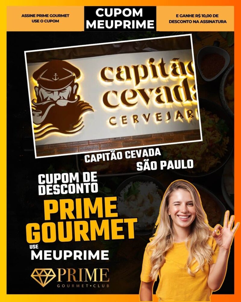 cupom desconto prime gourmet use meu prime sao paulo capitão cevada