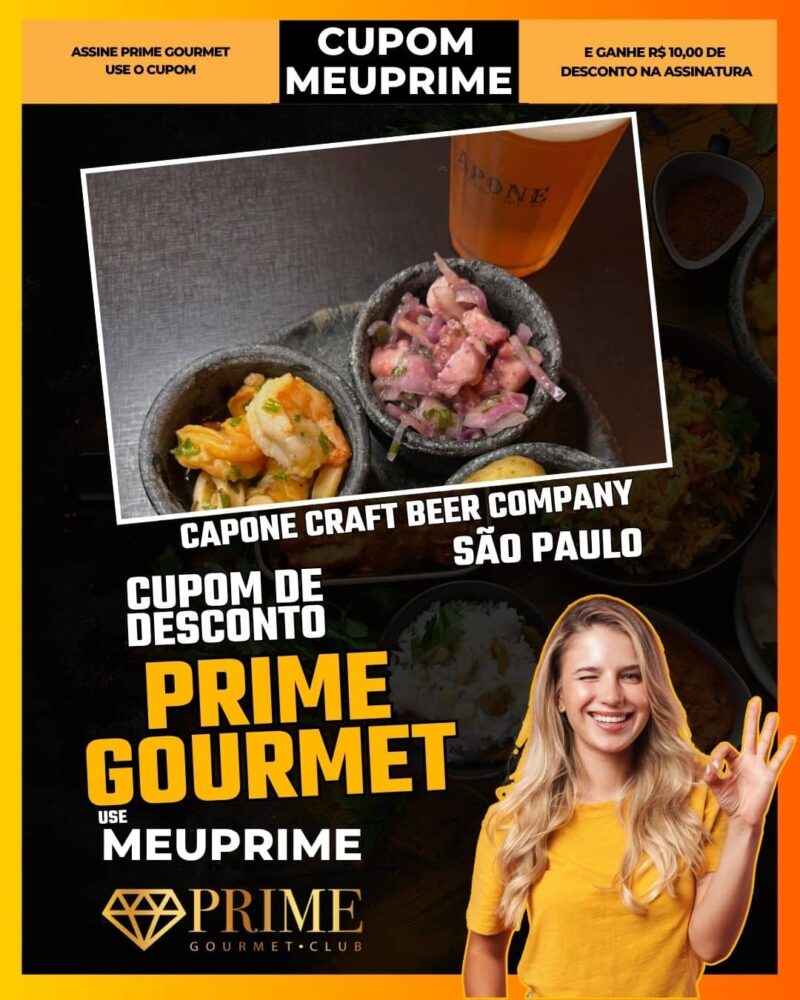 cupom desconto prime gourmet use meu prime sao paulo capone craft beer company