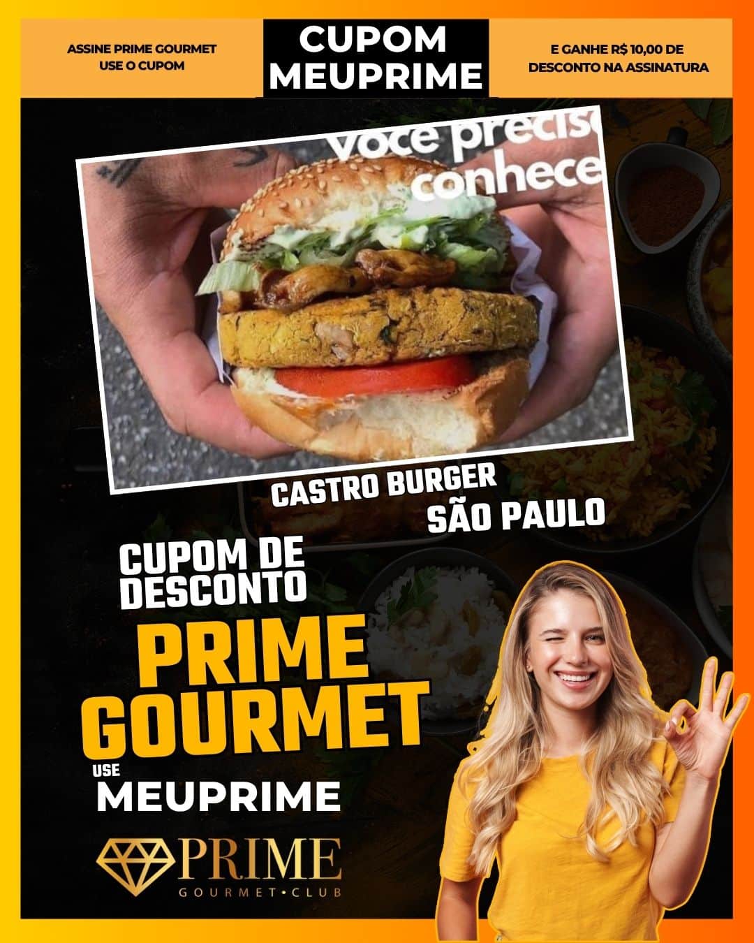 cupom desconto prime gourmet use meu prime sao paulo castro burger