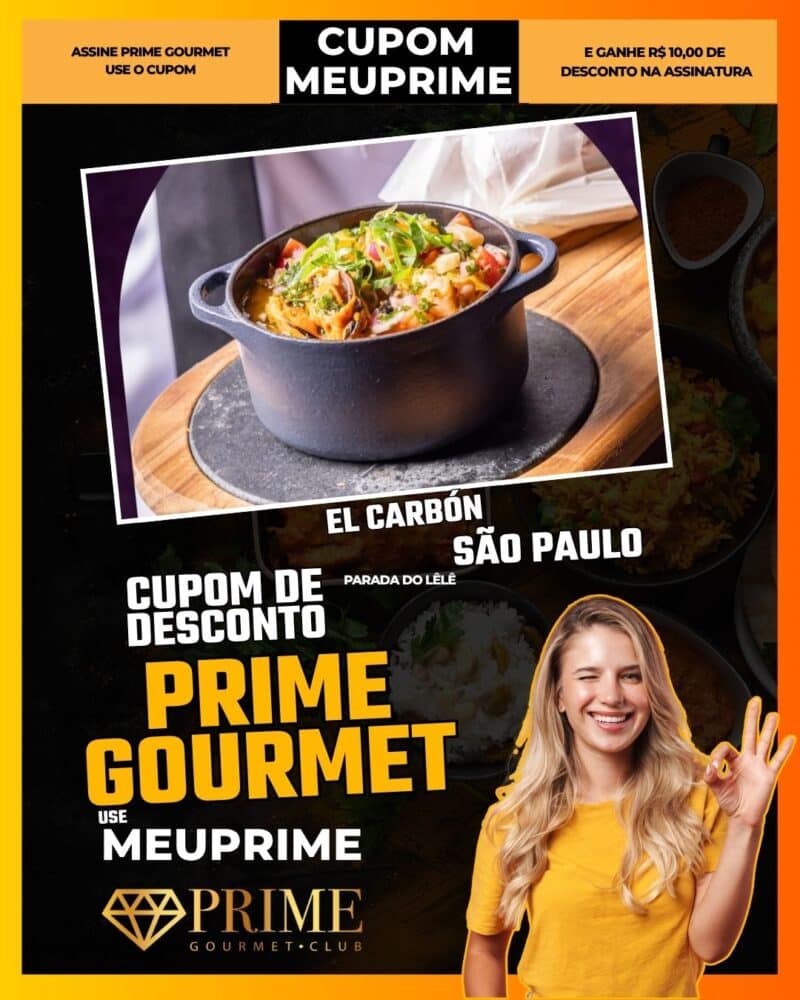 cupom desconto prime gourmet use meu prime sao paulo el carbón