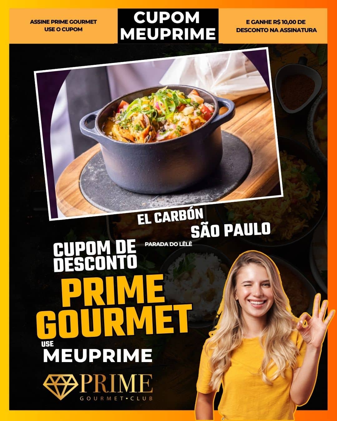cupom desconto prime gourmet use meu prime sao paulo el carbón
