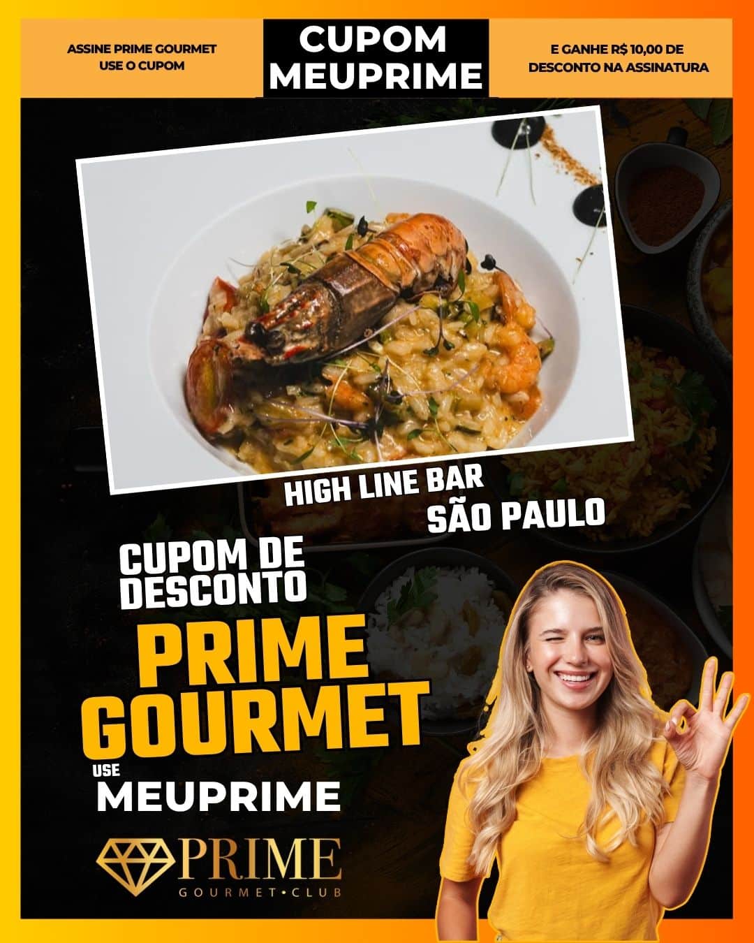 cupom desconto prime gourmet use meu prime sao paulo high line bar