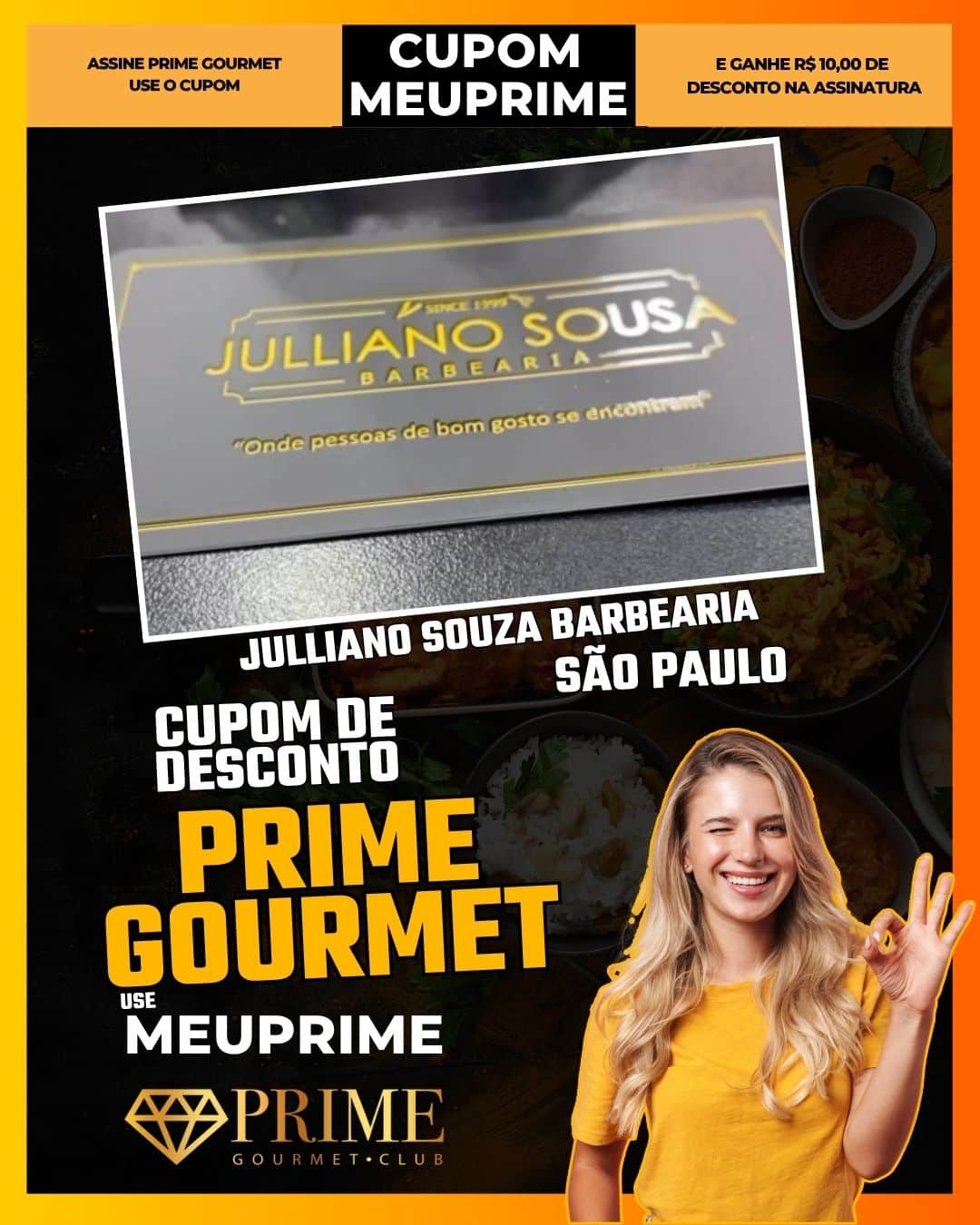 cupom desconto prime gourmet use meu prime sao paulo julliano souza barbearia