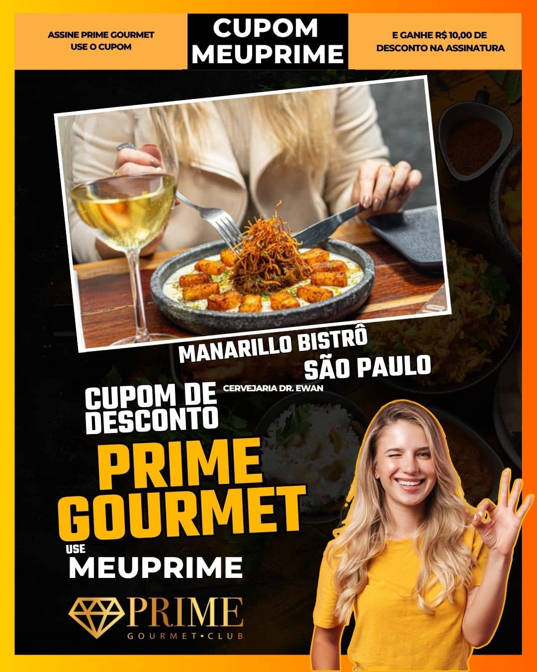 cupom desconto prime gourmet use meu prime sao paulo manarillo bistrô