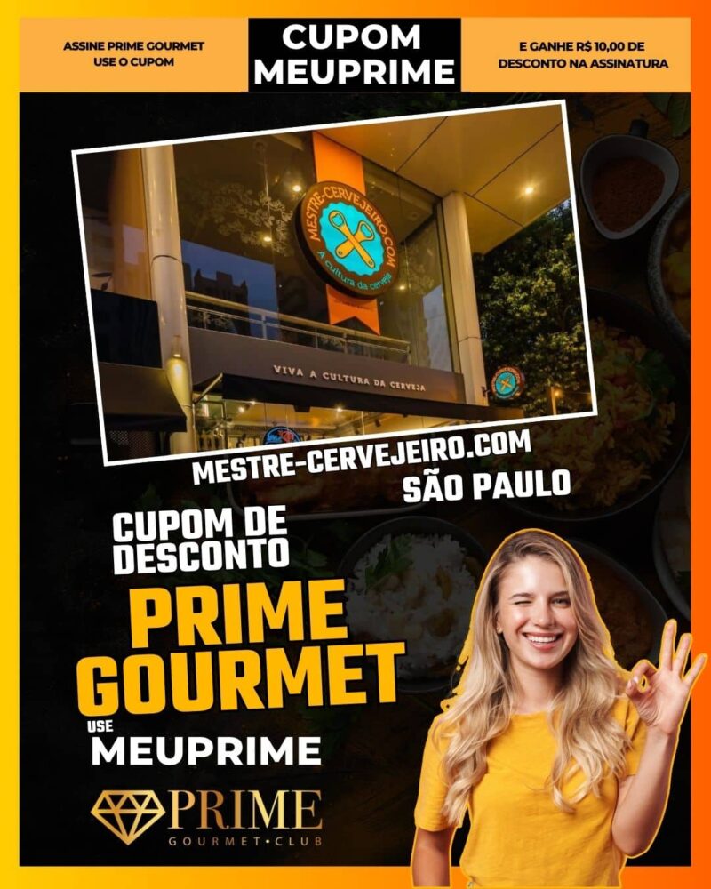 cupom desconto prime gourmet use meu prime sao paulo mestre cervejeiro