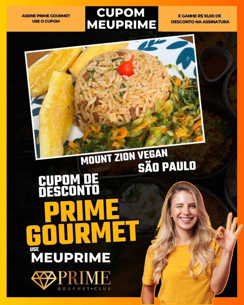 cupom desconto prime gourmet use meu prime sao paulo mount zion vegan