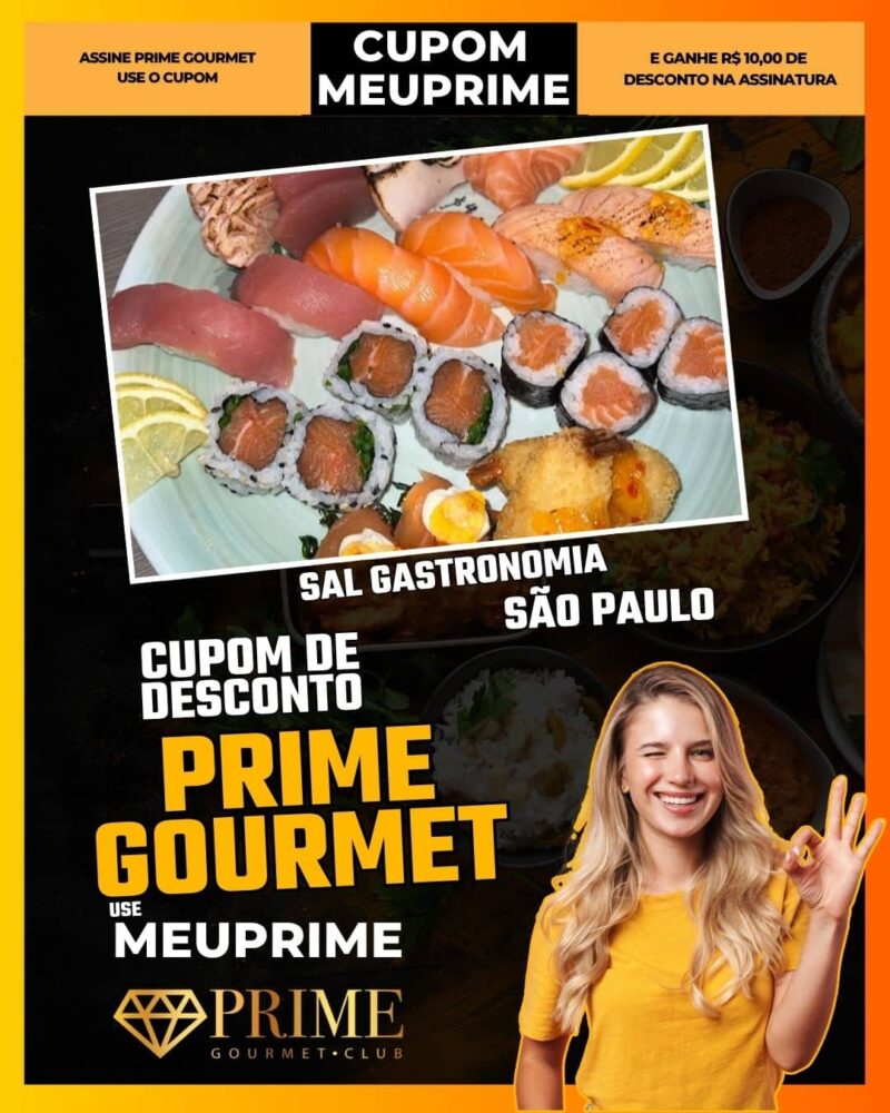 cupom desconto prime gourmet use meu prime sao paulo sal gastronomia