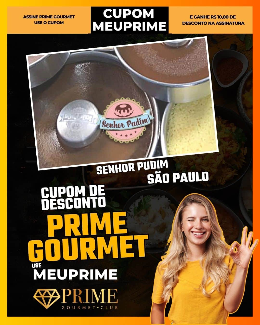 cupom desconto prime gourmet use meu prime sao paulo senhor pudim