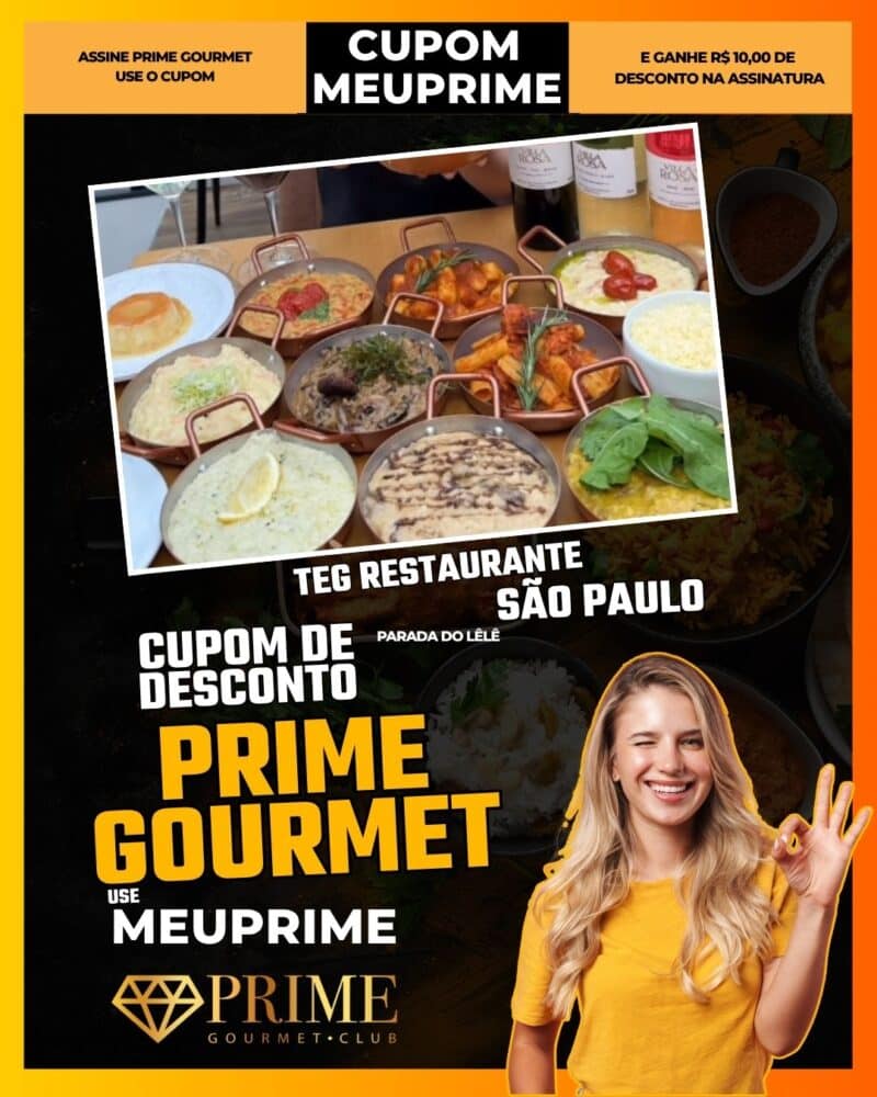 cupom desconto prime gourmet use meu prime sao paulo teg restaurante