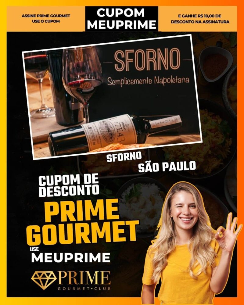 cupom desconto prime gourmet use meu prime sforno