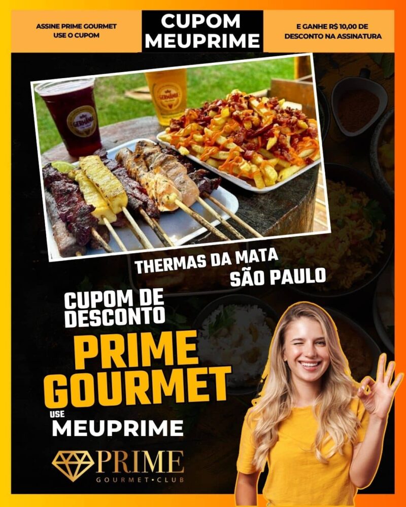 cupom desconto prime gourmet use meu prime thermas da mata