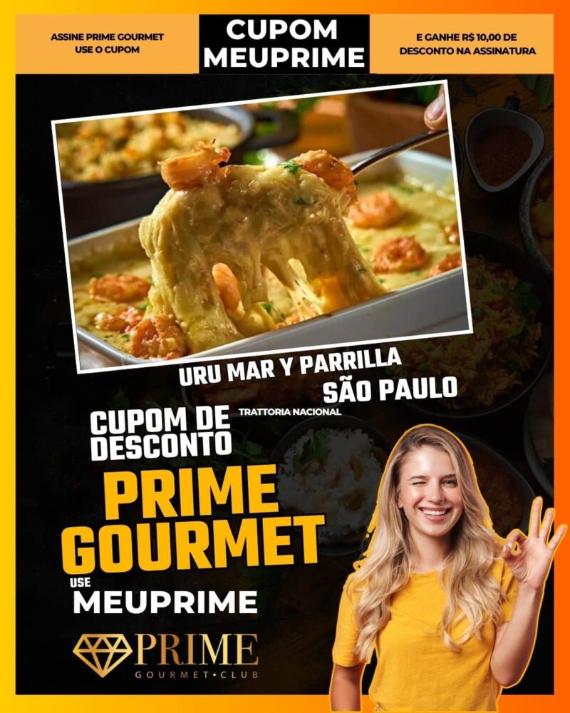 cupom desconto prime gourmet use meu prime uru mar y parrilla