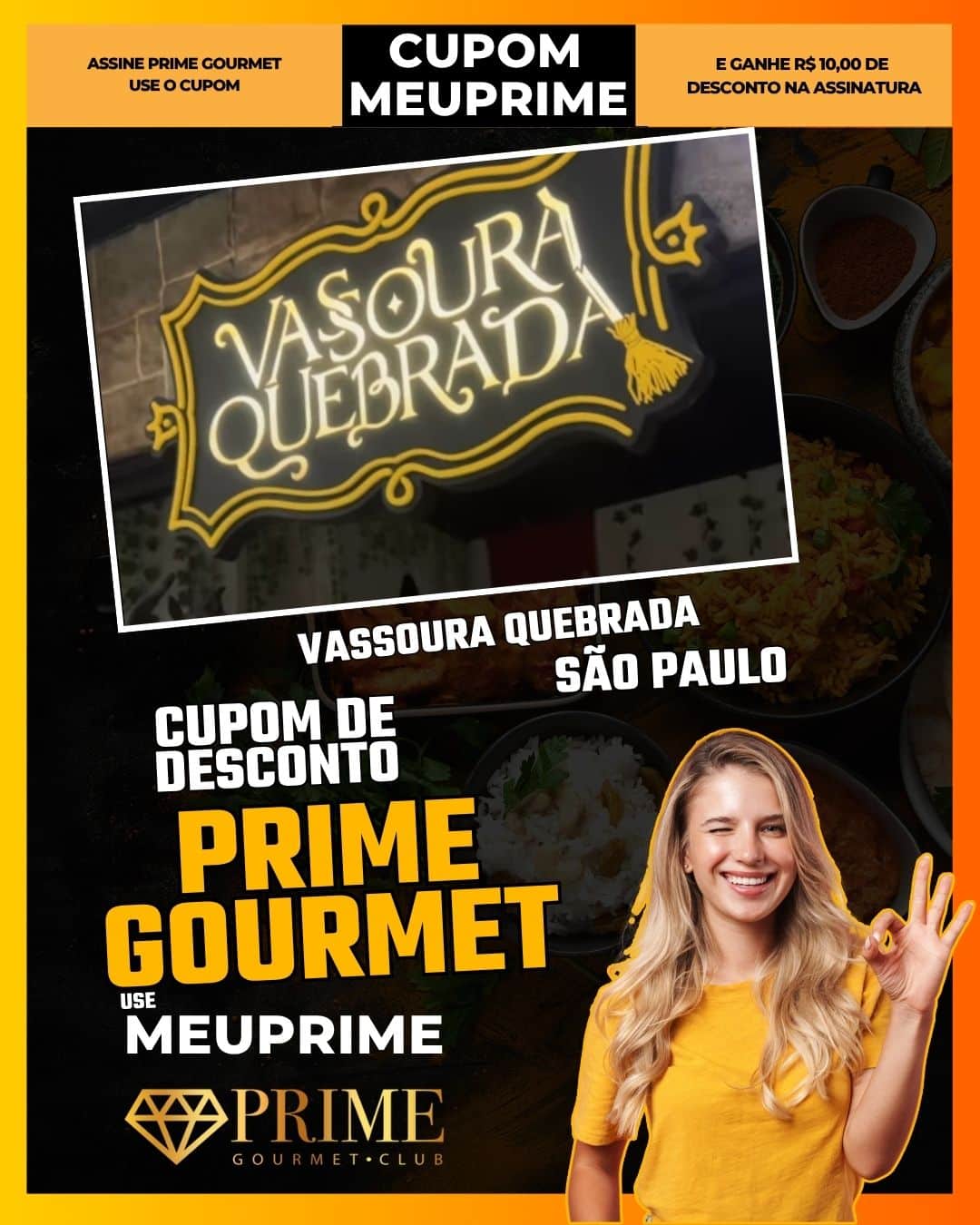 cupom desconto prime gourmet use meu prime vassoura quebrada