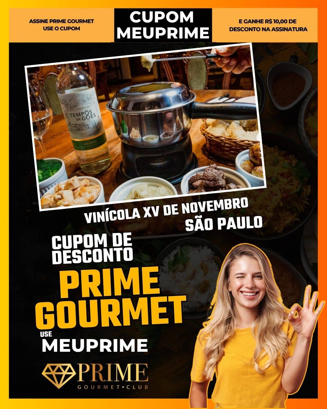 cupom desconto prime gourmet use meu prime vinícola xv de novembro