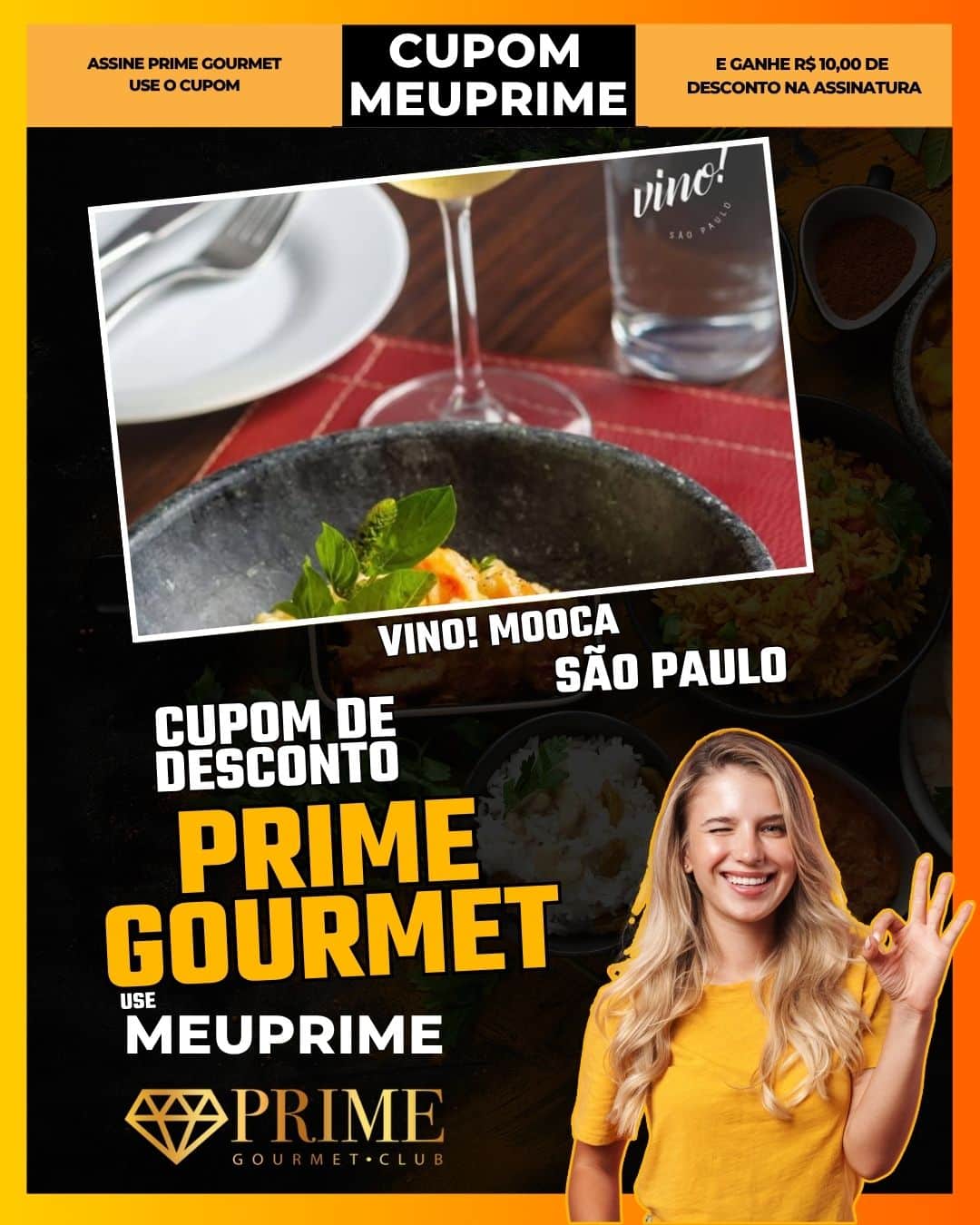 cupom desconto prime gourmet use meu prime vino! mooca
