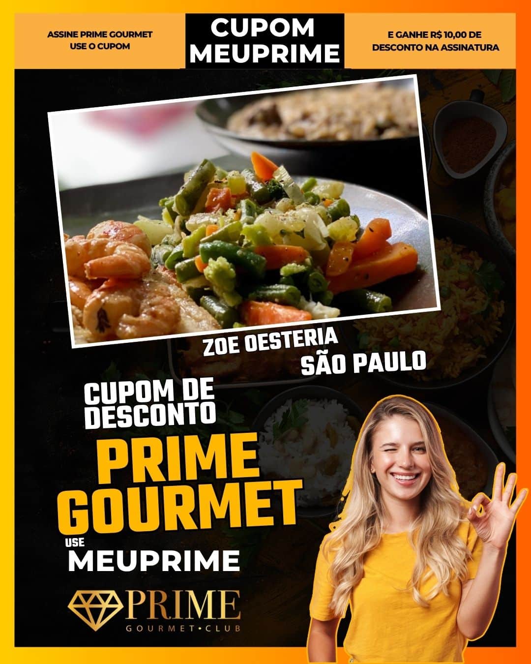 cupom desconto prime gourmet use meu prime zoe oesteria
