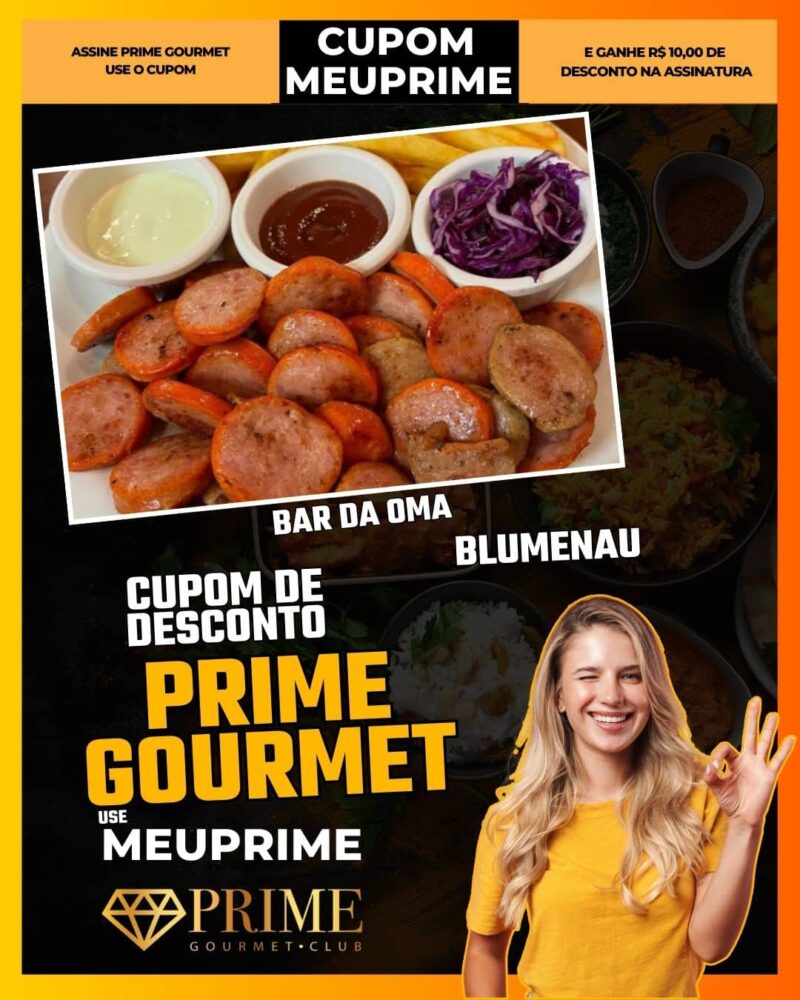 cupom desconto prime gourmet use meu prime blumenau bar da oma