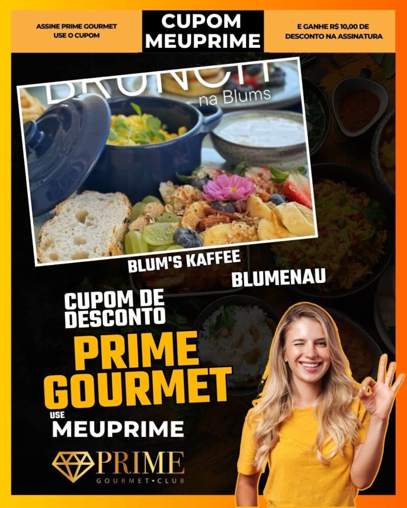 cupom desconto prime gourmet use meu prime blumenau blum's kaffee