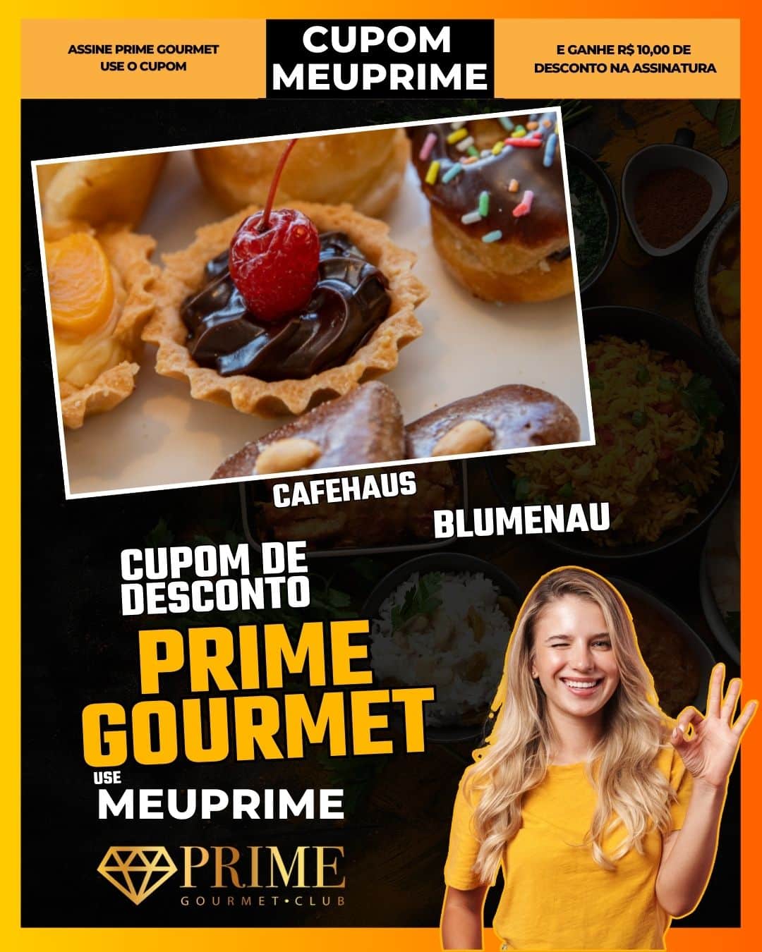 cupom desconto prime gourmet use meu prime blumenau cafehaus