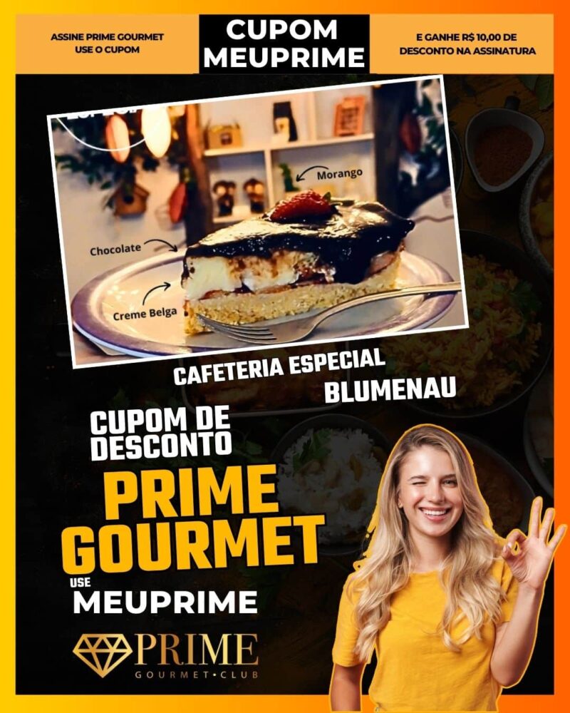 cupom desconto prime gourmet use meu prime blumenau cafeteria especial