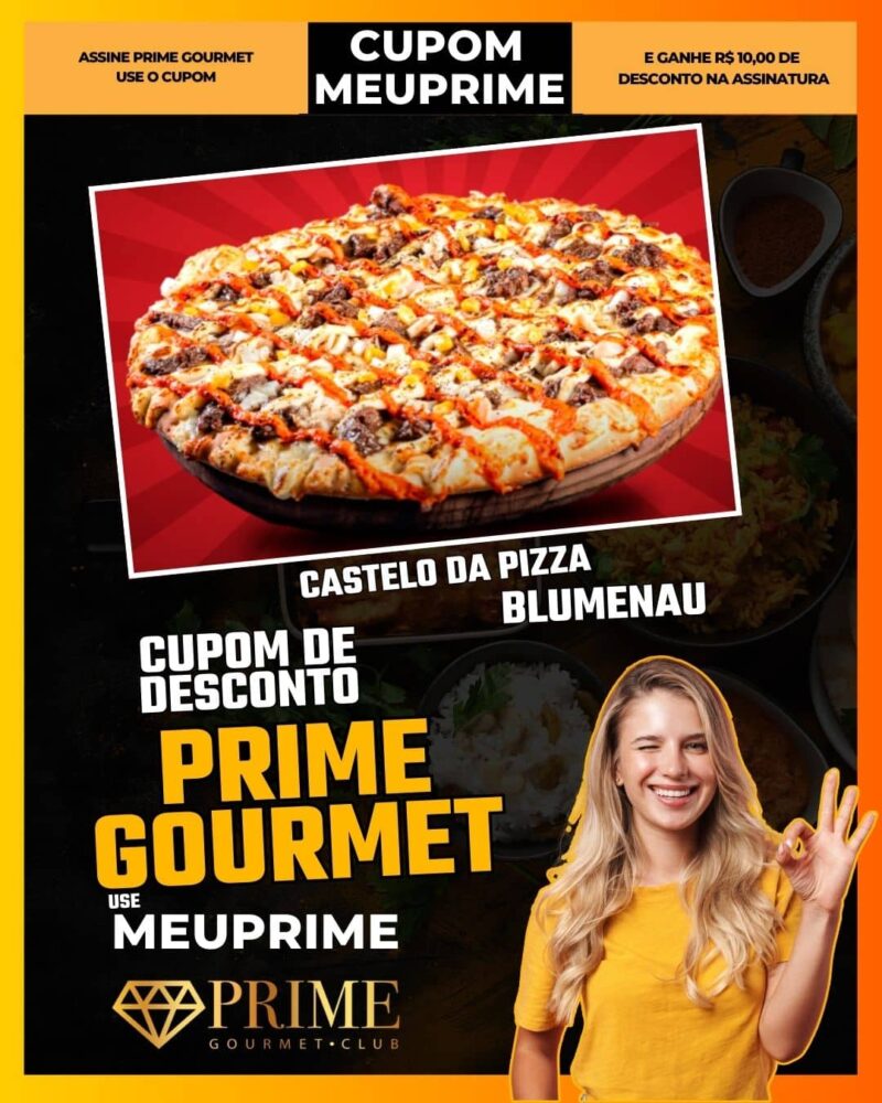 cupom desconto prime gourmet use meu prime blumenau castelo da pizza