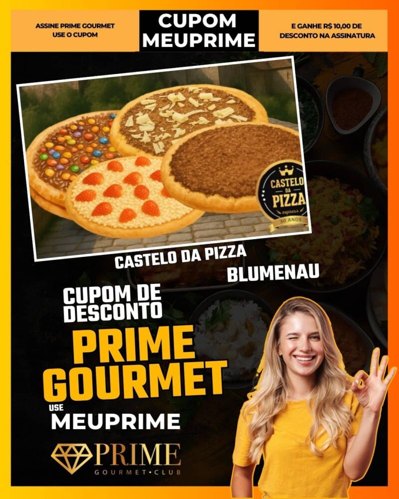 cupom desconto prime gourmet use meu prime blumenau castelo da pizza