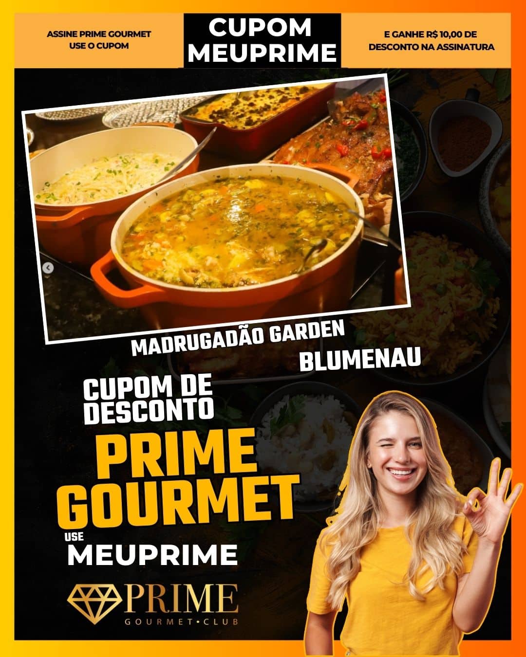 cupom desconto prime gourmet use meu prime blumenau madrugadão garden