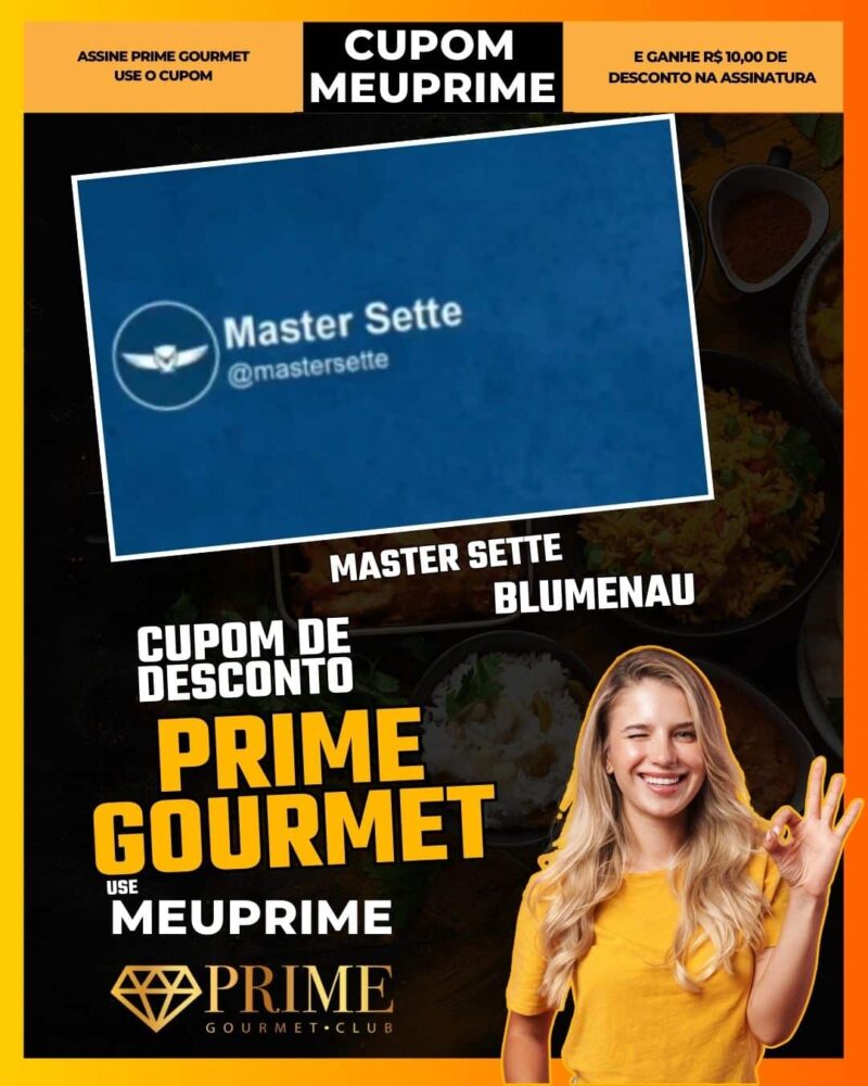 cupom desconto prime gourmet use meu prime blumenau master sette