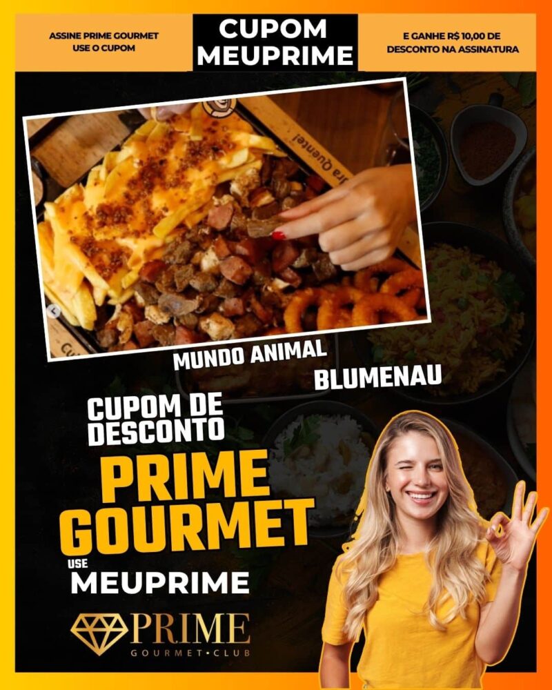 cupom desconto prime gourmet use meu prime blumenau mundo animal