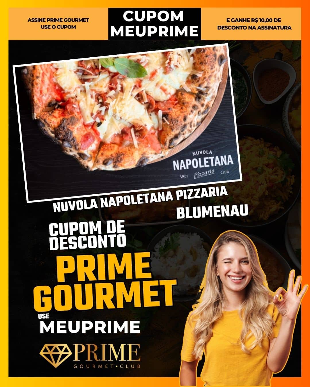 cupom desconto prime gourmet use meu prime blumenau nuvola napoletana pizzaria