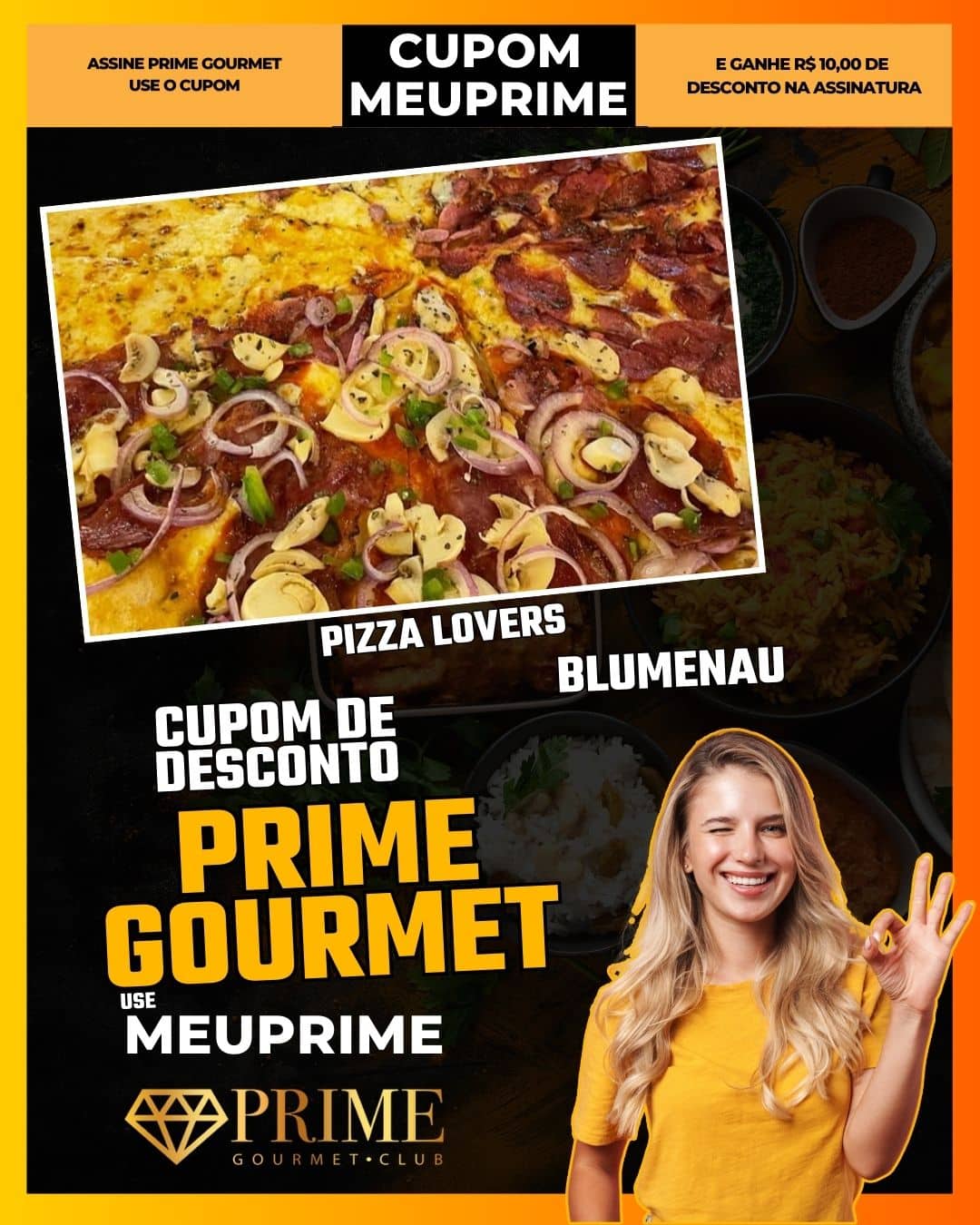cupom desconto prime gourmet use meu prime blumenau pizza lovers