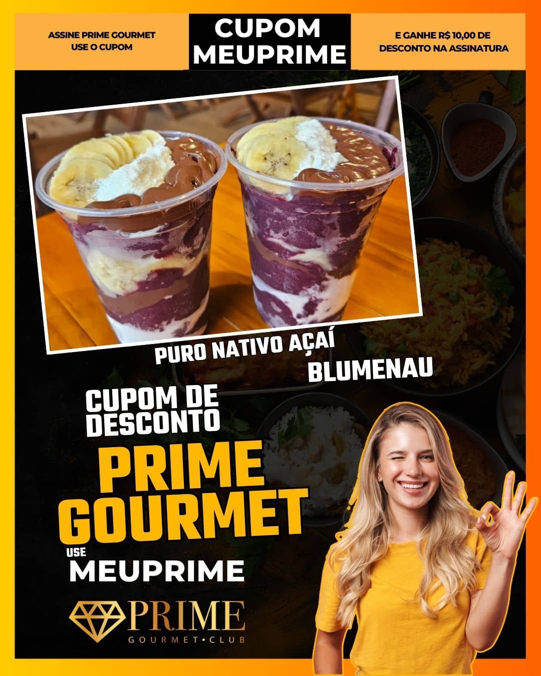 cupom desconto prime gourmet use meu prime blumenau puro nativo açaí