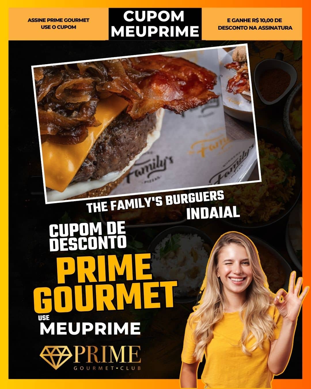 cupom desconto prime gourmet use meu prime indaial the family's burguers